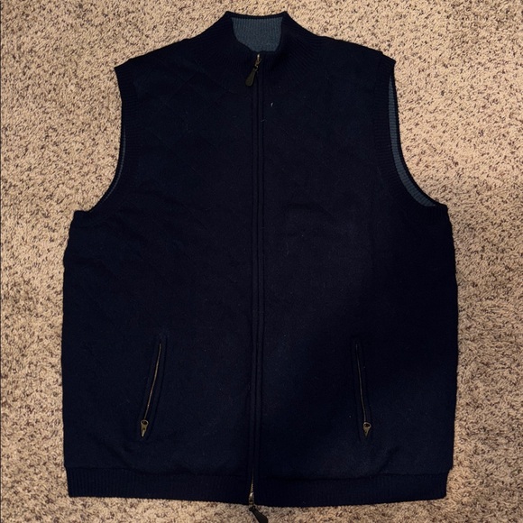 Kassalty Palm Beach 100% cashmere sweater vest size XL - Picture 2 of 6